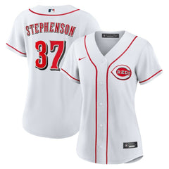 MLB Tyler Stephenson Cincinnati Reds Nike Women's Home Replica Jersey - White
