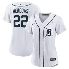 MLB Parker Meadows Detroit Tigers Nike Women's Home Replica Jersey - White
