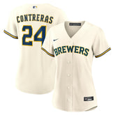 MLB William Contreras Milwaukee Brewers Nike Women's Home Replica Jersey - Cream