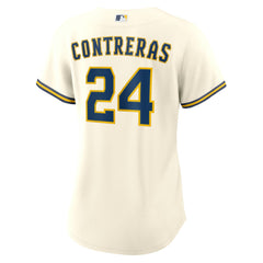 MLB William Contreras Milwaukee Brewers Nike Women's Home Replica Jersey - Cream