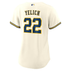 MLB Christian Yelich Milwaukee Brewers Nike Women's Home Replica Jersey - White