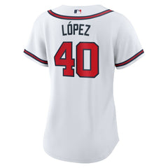 MLB Reynaldo Lopez Atlanta Braves Nike Women's Home Replica Jersey - White