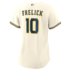 MLB Sal Frelick Milwaukee Brewers Nike Women's Home Replica Jersey - Cream