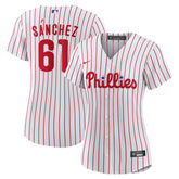 MLB Cristopher Sanchez Philadelphia Phillies Nike Women's Home Replica Jersey - White
