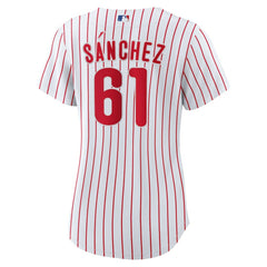 MLB Cristopher Sanchez Philadelphia Phillies Nike Women's Home Replica Jersey - White