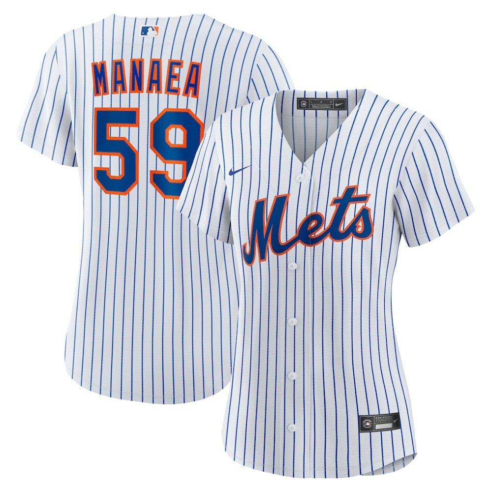 MLB Sean Manaea New York Mets Nike Women's Home Replica Jersey - White