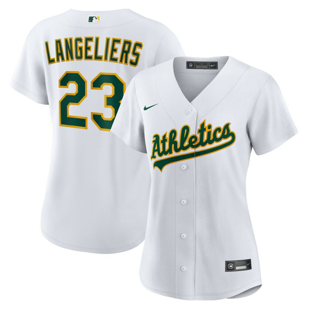 MLB Shea Langeliers Athletics Nike Women's Home Replica Jersey - White