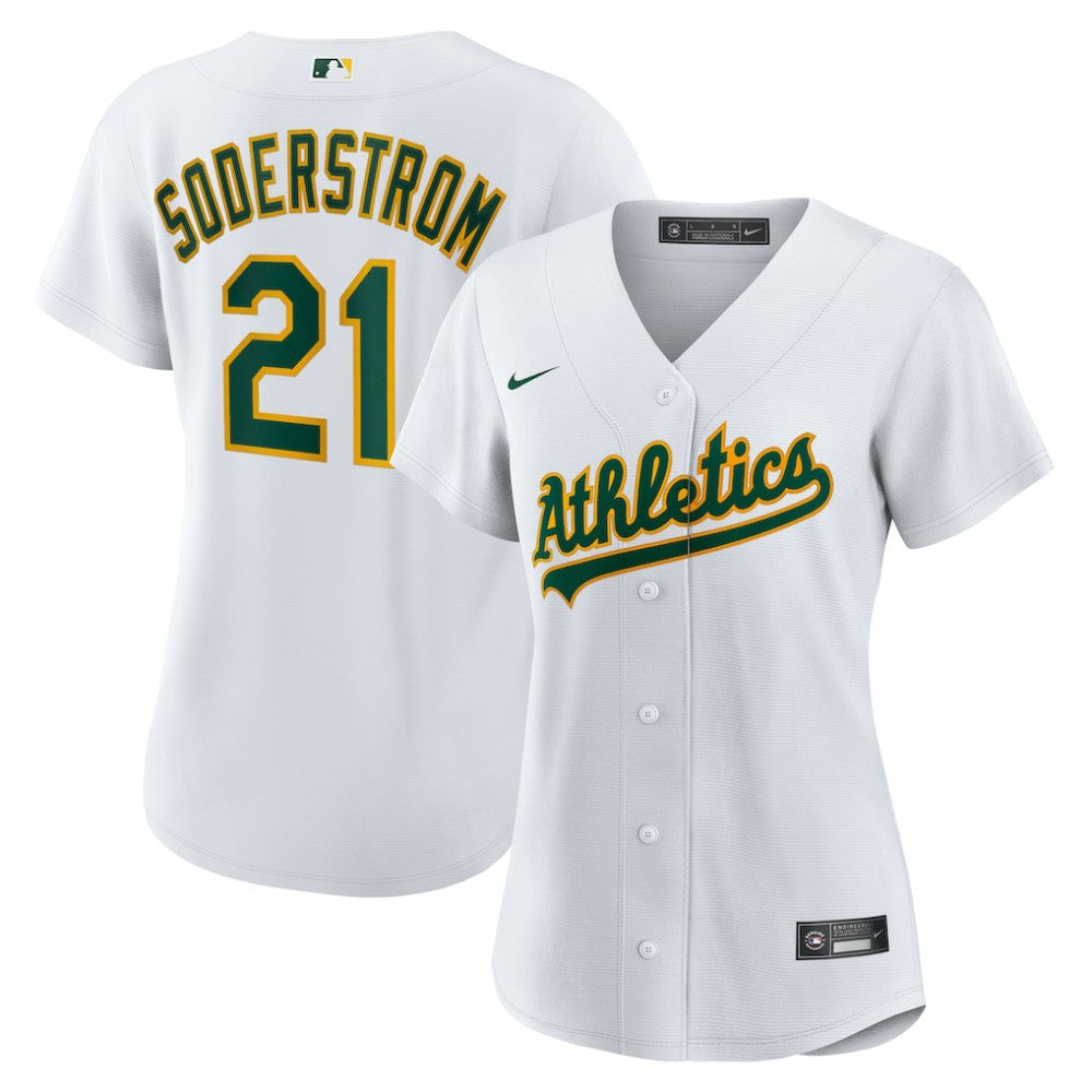 MLB Tyler Soderstrom Athletics Nike Women's Home Replica Jersey - White