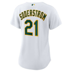 MLB Tyler Soderstrom Athletics Nike Women's Home Replica Jersey - White