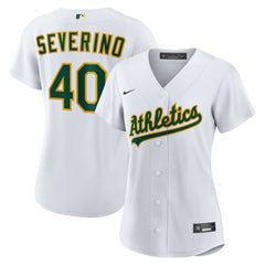 MLB Luis Severino Athletics Nike Women's Home Replica Jersey - White