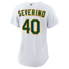 MLB Luis Severino Athletics Nike Women's Home Replica Jersey - White