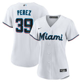 MLB Eury Perez Miami Marlins Nike Women's Home Replica Jersey - White