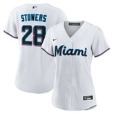 MLB Kyle Stowers Miami Marlins Nike Women's Home Replica Jersey - White