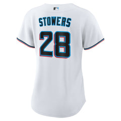 Kyle Stowers Miami Marlins Nike Women's Home Replica Jersey - White Jerseys