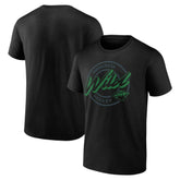 NHL Minnesota Wild Color Block Puck T-Shirt - Black