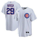 MLB Michael Busch Chicago Cubs Nike Home Replica Jersey - White