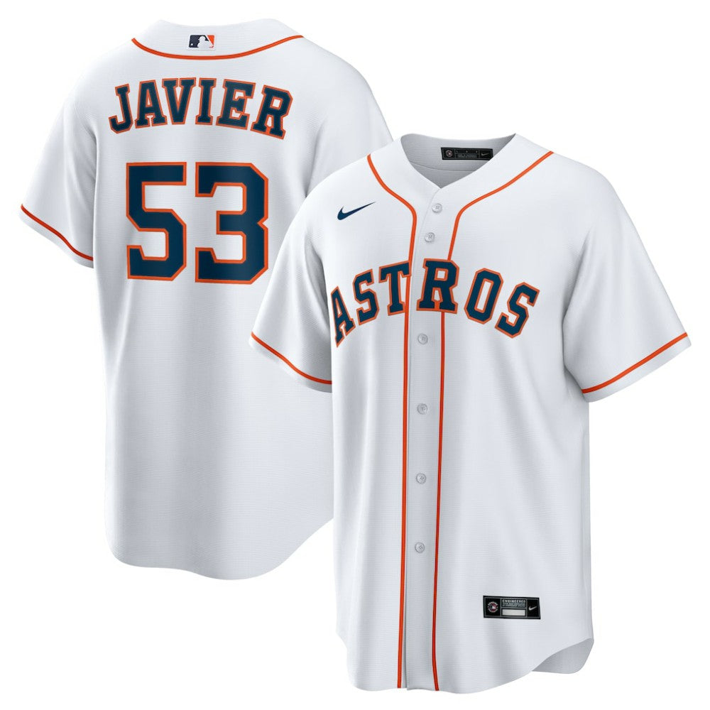 MLB Cristian Javier Houston Astros Nike Home Replica Jersey - White