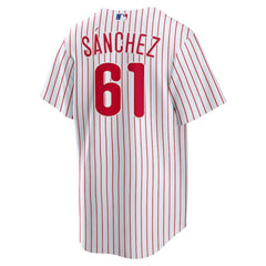 MLB Cristopher Sanchez Philadelphia Phillies Nike Home Replica Jersey - White