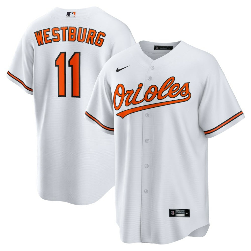 MLB Jordan Westburg Baltimore Orioles Nike Home Replica Jersey - White