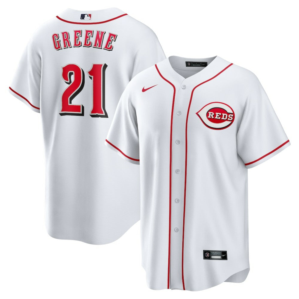 MLB Hunter Greene Cincinnati Reds Nike Home Replica Jersey - White