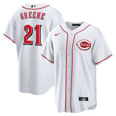MLB Hunter Greene Cincinnati Reds Nike Home Replica Jersey - White