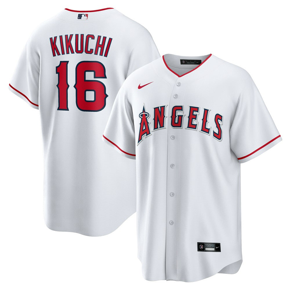 MLB Yusei Kikuchi Los Angeles Angels Nike Home Replica Jersey - White