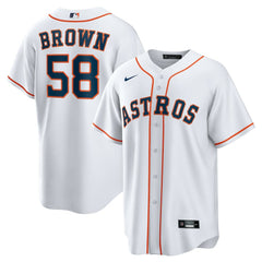 MLB Hunter Brown Houston Astros Nike Home Replica Jersey - White