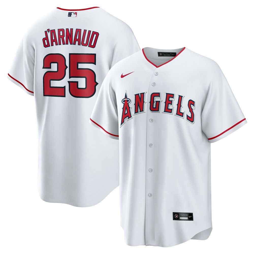 MLB Travis d'Arnaud Los Angeles Angels Nike Home Replica Jersey - White