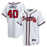 MLB Reynaldo Lopez Atlanta Braves Nike Home Replica Jersey - White