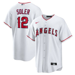 MLB Jorge Soler Los Angeles Angels Nike Home Replica Jersey - White