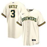MLB Joey Ortiz Milwaukee Brewers Nike Home Replica Jersey - White