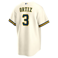 MLB Joey Ortiz Milwaukee Brewers Nike Home Replica Jersey - White