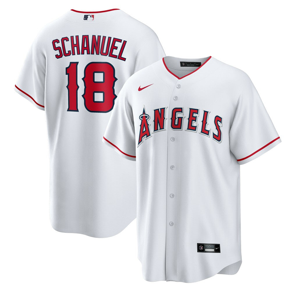 MLB Nolan Schanuel Los Angeles Angels Nike Home Replica Jersey - White