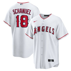MLB Nolan Schanuel Los Angeles Angels Nike Home Replica Jersey - White