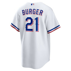 Jake Burger Texas Rangers Nike Home Replica Jersey - White Jerseys