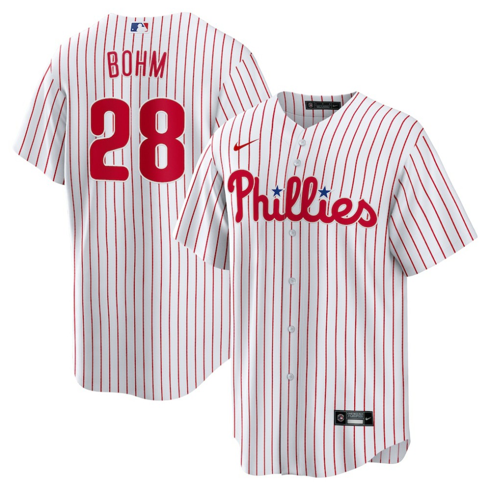 MLB Alec Bohm Philadelphia Phillies Nike Home Replica Jersey - White