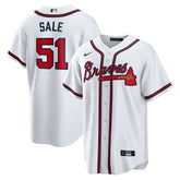 MLB Chris Sale Atlanta Braves Nike Home Replica Jersey - White