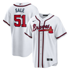 MLB Chris Sale Atlanta Braves Nike Home Replica Jersey - White