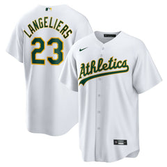 MLB Shea Langeliers Athletics Nike Home Replica Jersey - White