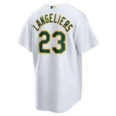 MLB Shea Langeliers Athletics Nike Home Replica Jersey - White