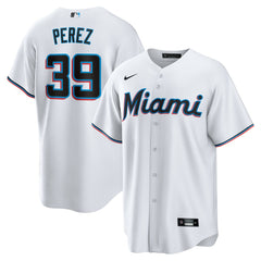 MLB Eury Perez Miami Marlins Nike Home Replica Jersey - White