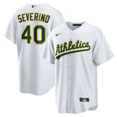 MLB Luis Severino Athletics Nike Home Replica Jersey - White