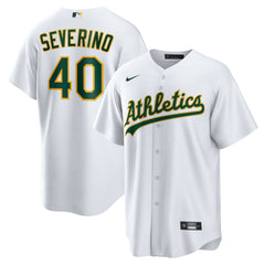 MLB Luis Severino Athletics Nike Home Replica Jersey - White