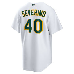 MLB Luis Severino Athletics Nike Home Replica Jersey - White