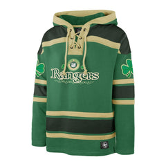 NHL New York Rangers '47 St. Patrick's Day McLucky Superior Lacer Pullover Hoodie - Kelly Green