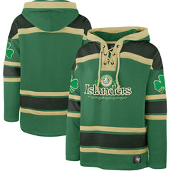 NHL New York Islanders '47 St. Patrick's Day McLucky Superior Lacer Pullover Hoodie - Kelly Green