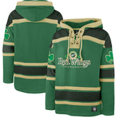 NHL Detroit Red Wings '47 St. Patrick's Day McLucky Superior Lacer Pullover Hoodie - Kelly Green