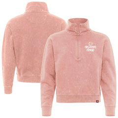 Orlando Magic Sportiqe Unisex Rock & Roll Collection Iggy Cropped Quarter-Zip Pullover Coral