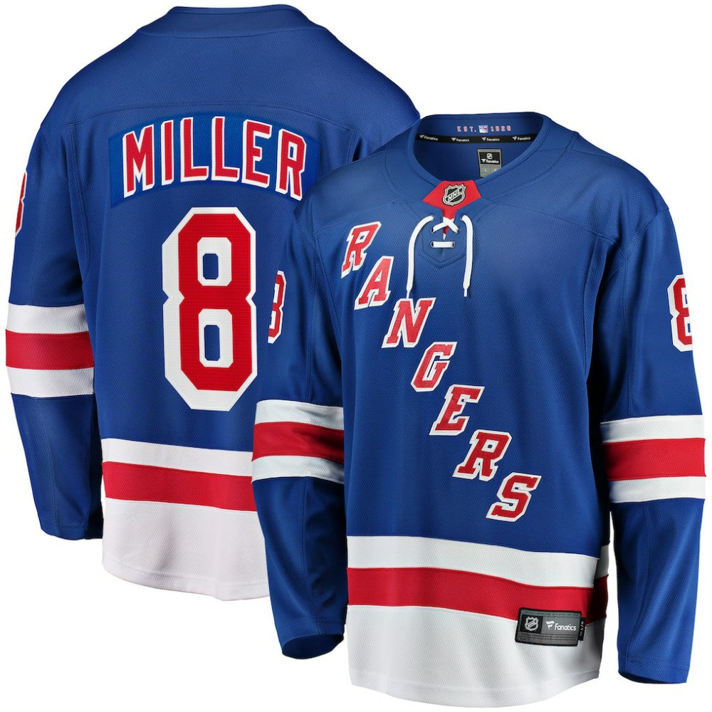 NHL J.T. Miller New York Rangers Fanatics Home Breakaway Jersey - Blue