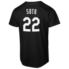 MLB Juan Soto New York Mets Nike Youth Replica Fashion Jersey - Black
